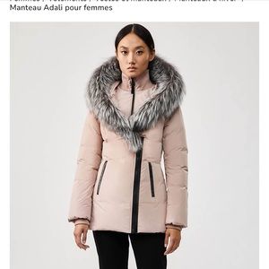 Mackage adali small rose petal with silver fur